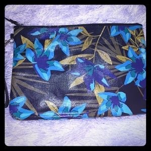 Blue Floral Clutch
